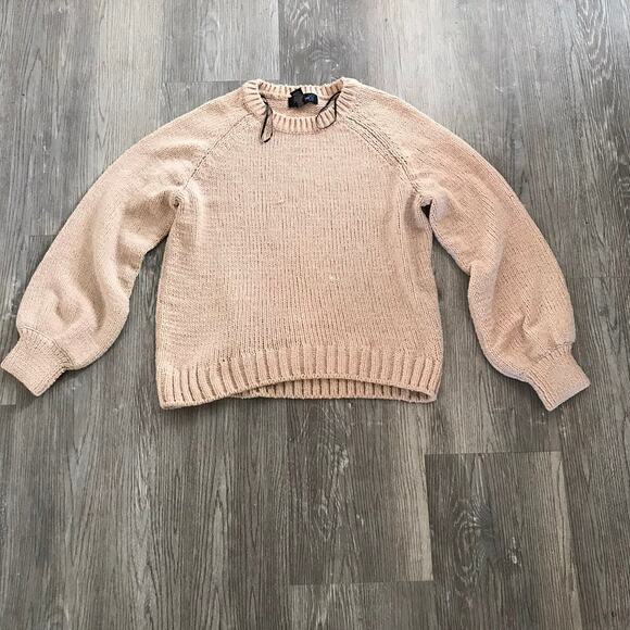 Level Eight Beige Cozy Pullover Knit Cozy Sweater Sweatershirt  Large - Picture 5 of 6